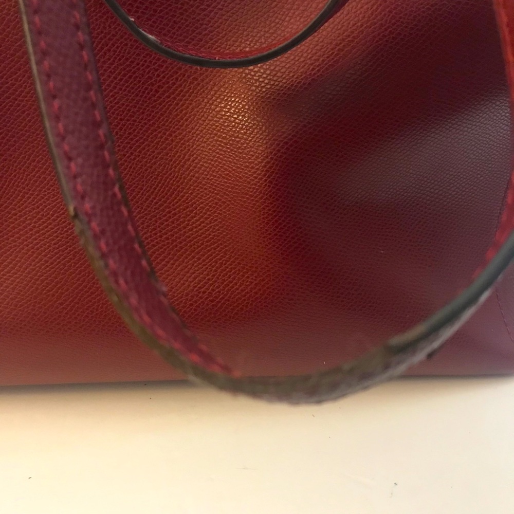 Coach Large Tote 36554 red. Leather - Picture 10 of 14